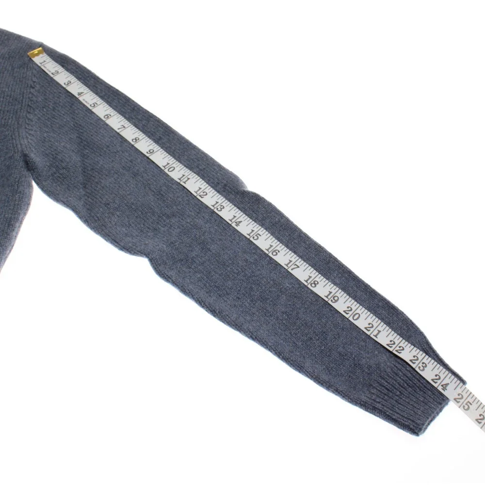 Luciano Barbera NWT Collared Knit Sweater Size 50 (US M) in Blue 100% Cashmere